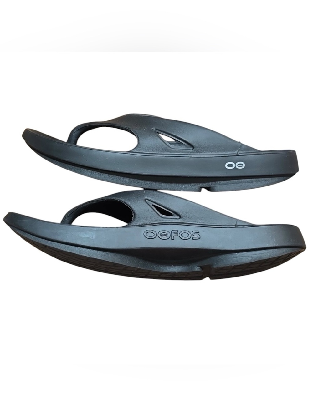 OOFOS OOriginal flip flops men’s size 11 Black - Picture 6 of 8